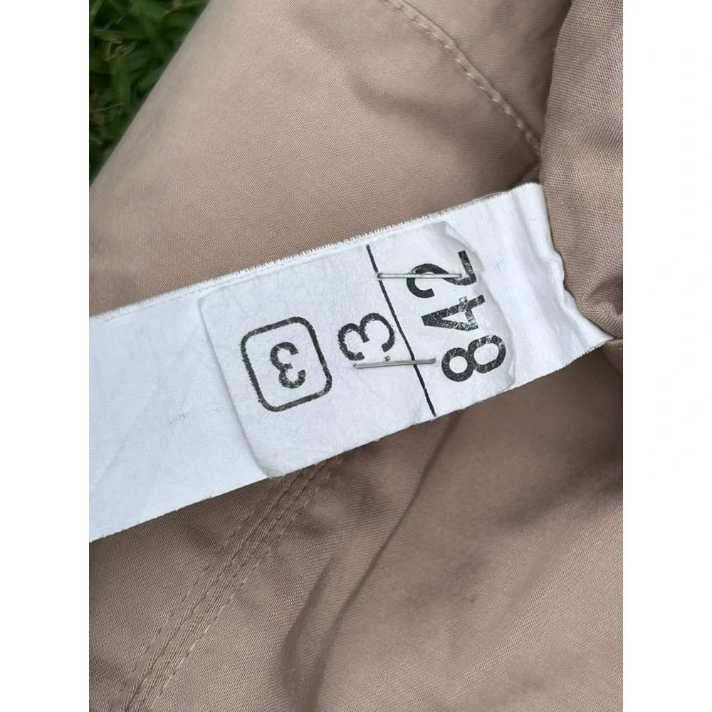 Zara Womens High Waisted Cargo Jogger Pants‎ Tan Khaki Size XS 7385/169/307